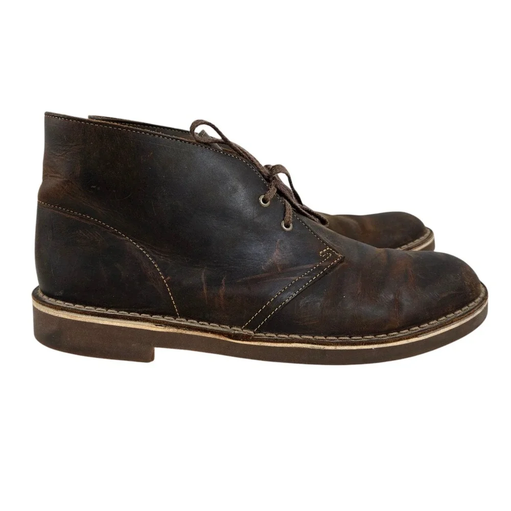 Clark's Bushacre Chukka Boots Dark Brown Men's Size 11 Model 15522